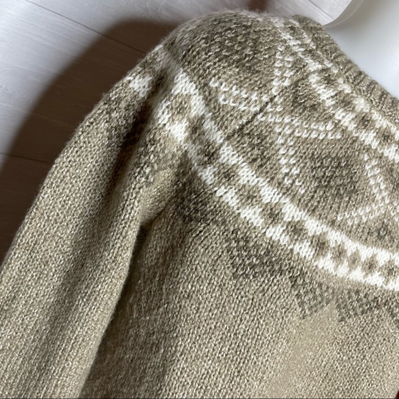 J.jill fair isle Nordic wool blend sweater S - Picture 3 of 9